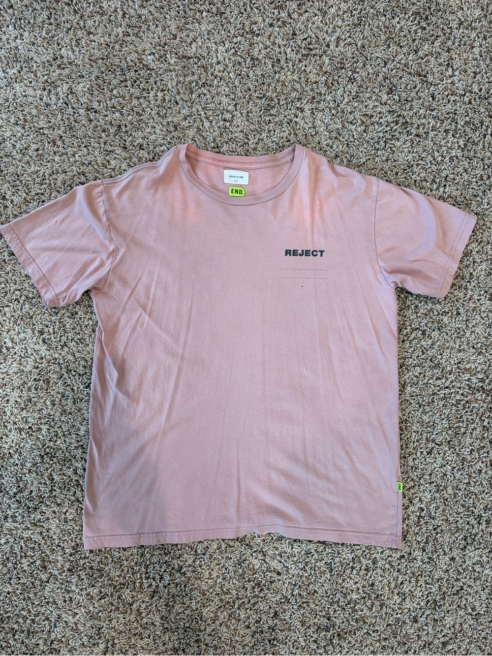 END & Wood Wood Pink REJECT Graphic Tee